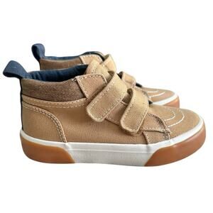 OLD NAVY Boys Tan Velcro Sneakers Size 8